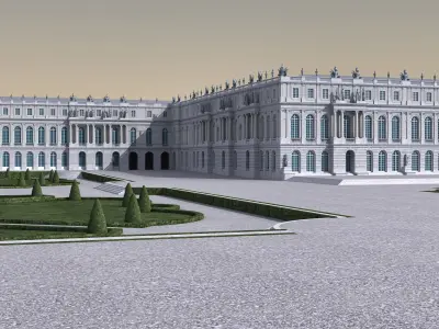  Versailles Palace Garden Side 