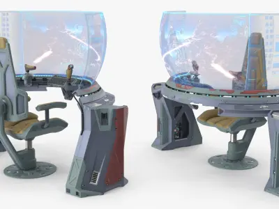  Curved Display Command Console 