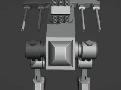 Robo-droid model 3D model