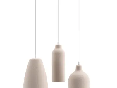 Wabi-sabi Pendant Light 3D model