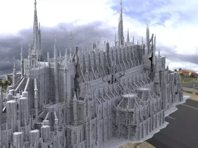 Bloodborne inspired Cathedral 4 3D model