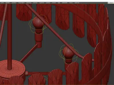 Genesia Chandelier Low-poly 3D model