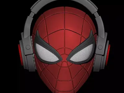 SPIDERMAN HEADPHONE  3D model