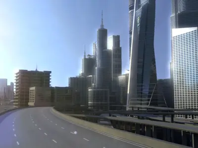Freeway04 City 3D model