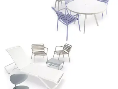 Ocean Metallic Furniture  3D model