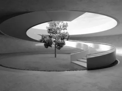 Patio and spiral stair 3D model