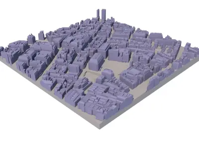 London city tile Level 2 block TQ2980 North East 3D model