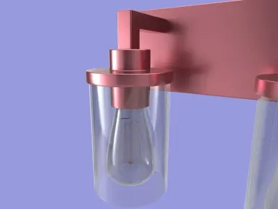 Modern Simple Wall Lamp 3D model