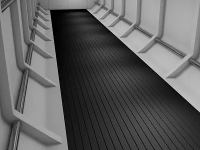 Sci Fi Tunnel 3D model