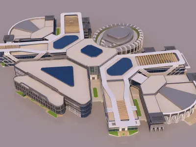 0188 - Culture Center Building 3D model