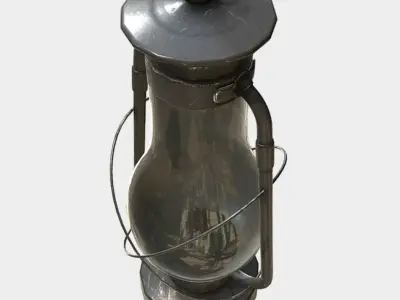 Hurricane Lantern - Storm Lamp Low-poly 3D model