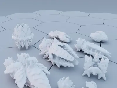 Twilight Imperium Arborec 3D print ship models 3D print model