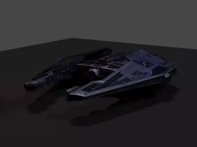 Ship - Sith Fury Low-poly 3D model