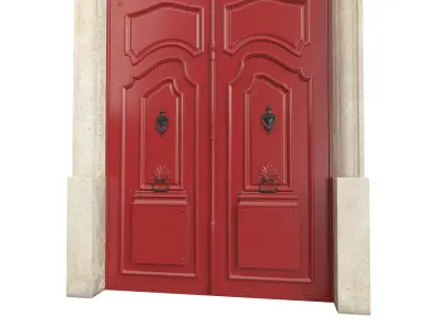 Entrance classic door 66 3D model