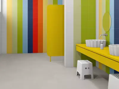 Seamless Lime Green Ceramic Tile Texture