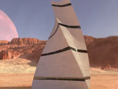 Post Apocalyptic building 3 3D model