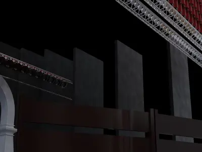 concert hall scene 3D model