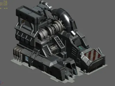 Machinery - Spacecraft - Functional Objects 011 3D model