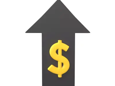 Price Up Symbol V1 001 Low-poly 3D model