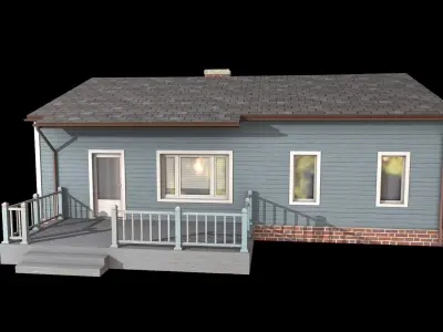 house  Low-poly 3D model order