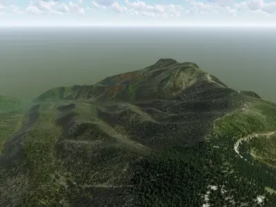 Clingmans Dome Tennessee 3D model