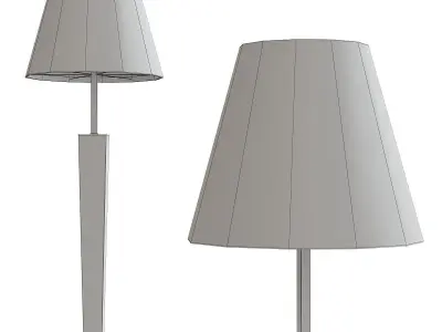 Floor Lamp low poly 3d models collection 10 pieces Low-poly 3D model