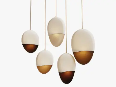 Pilule pendant light Jeremy Maxwell Wintrebert 3D model