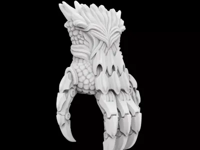 Hybrid Mecha Dragon Claw 3D print model