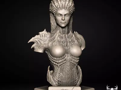 Queen of Blades - Sarah Kerrigan Starcraft 3D print model 3D print model
