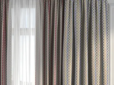 Curtain Set 254 3D model