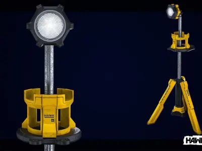 Tools - Work Light Low-poly 3D model