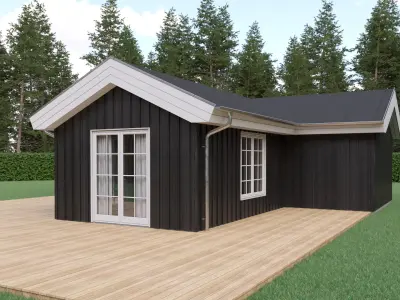 Danish - Scandinavian - Summer house 3D model