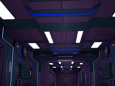 Sci Fi Corridor  3D model
