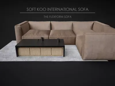 Sofa Soft - Home and Office Furniture 02 3D model