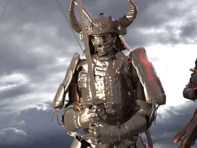 Horned Oda Nobunaga 3D model