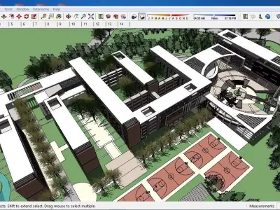 Sketchup School and University G4 3D model