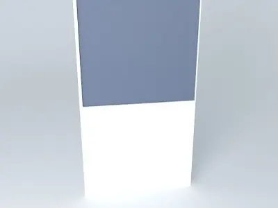 Partition with glass Free 3D model