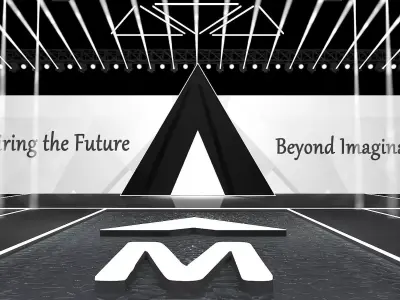 Futuristic Fashion Runway Design 3D model