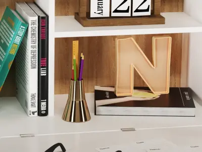 Office workplace 3D model