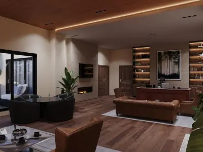 Office design 3D model order