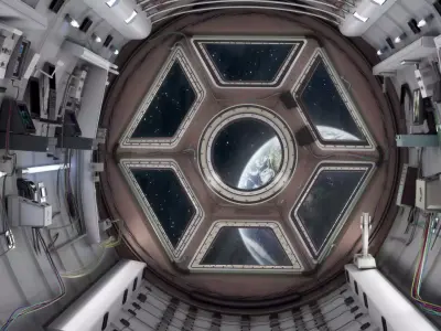 Space shuttle interior 3D model