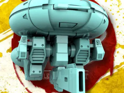 Assh Battle Suit and Flight Drone LAM  3D print model