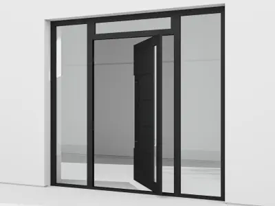Aluminium door 155 3D model