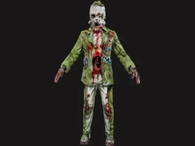 Animated Zombies Pack 3D model