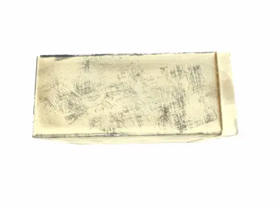 White retro computer system block case da1 Low-poly 3D model