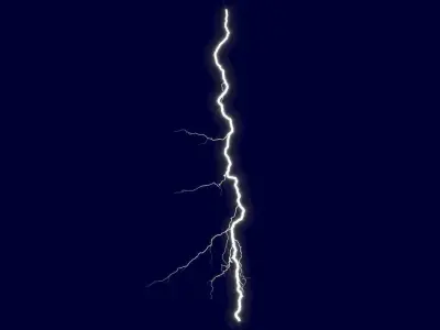 Realistic 3D Lightning CG-18 Low-poly 3D model