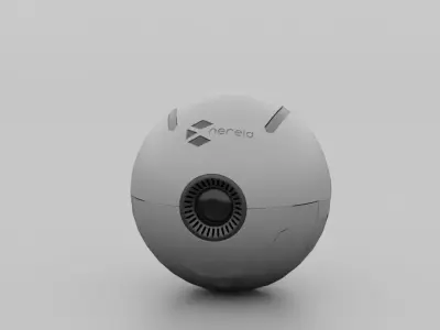 ball robot  rigged animated character 3D model