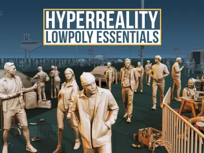 Hyperrealistic Lowpoly Essentials Low-poly 3D model