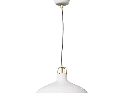 RANARP Pendant lamp off white 38 cm 3D model