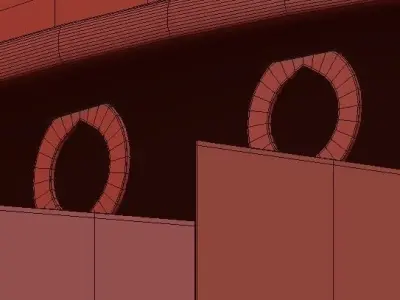 RH 1920S ODEON CLEAR GLASS  3D model